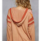 Pol - Long Sleeve V-neck Hooded Top