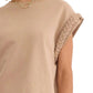 Entro - Vada Braided Detail Cap Sleeve Top