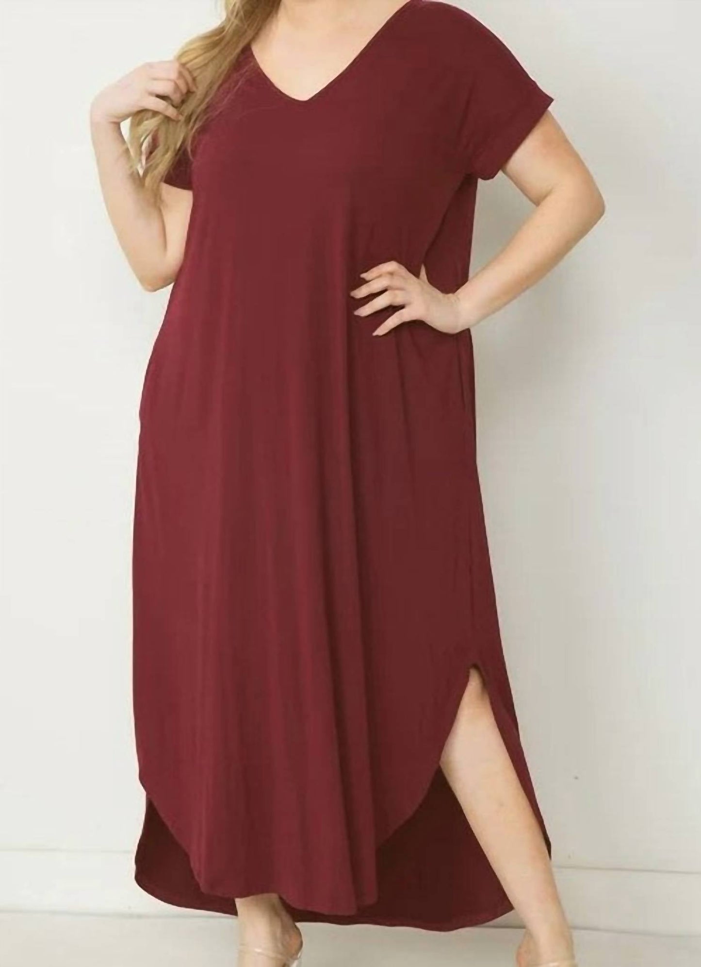 Entro - Curvy Exlusive Knit Maxi Dress