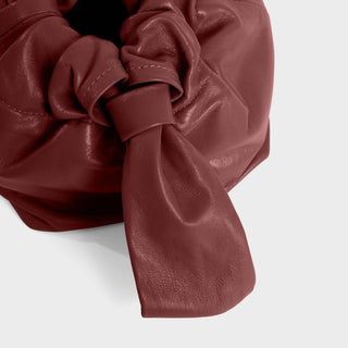 Lemiz - Bolsa de mão feminina Mariposa Twist de couro