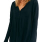 Free People Leo Henley Tee - Black