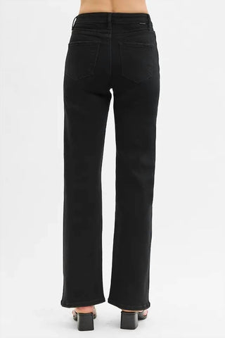 Trendsi - Women's Risen Full Size High Rise Wide Leg Jeans Plus Size