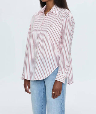 Pistola - Camisa listrada grande Samantha com botões