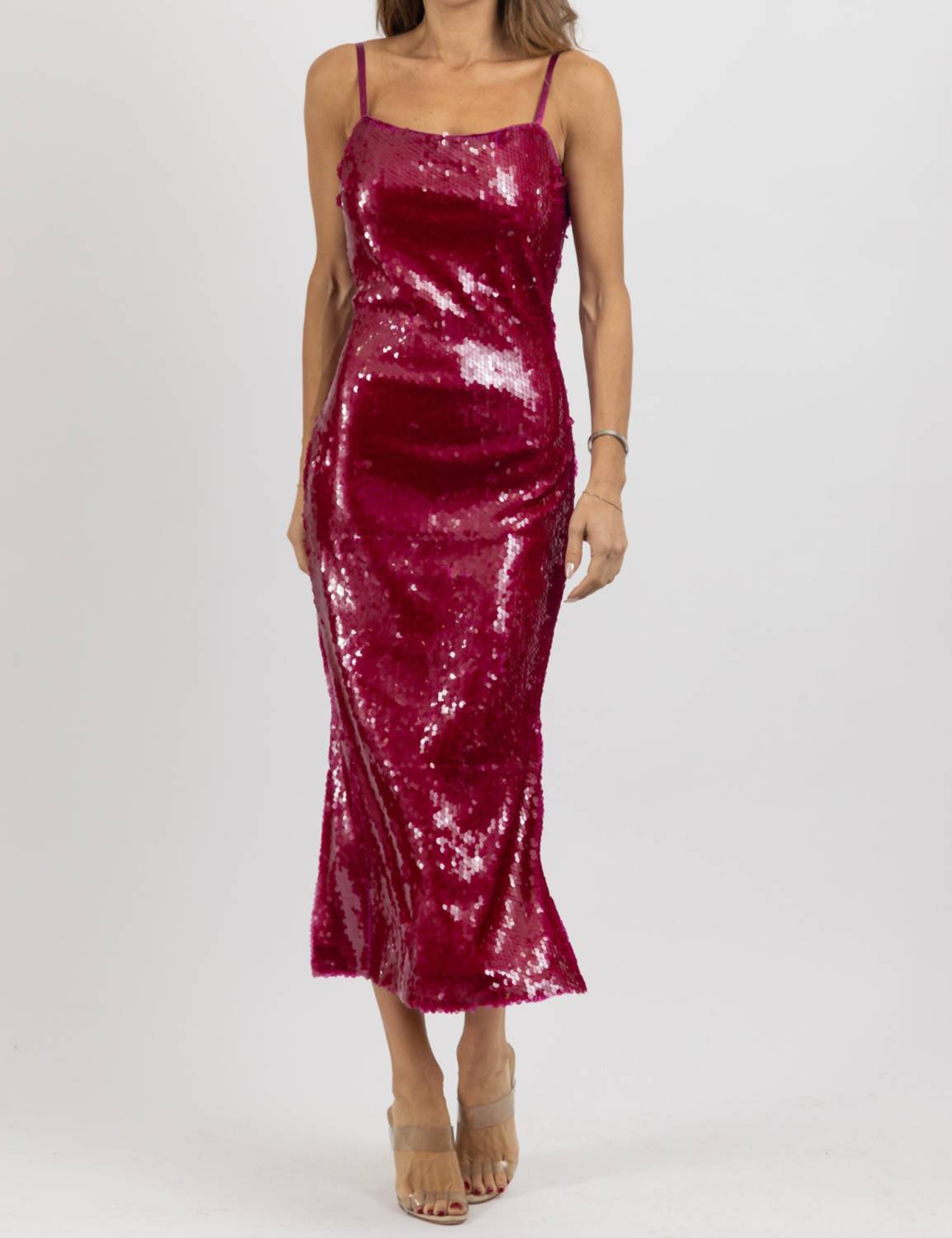 2.7 August Apparel - Cosmo Sequin Midi Dress