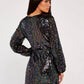 Apricot - Sequin Shift Mini Dress