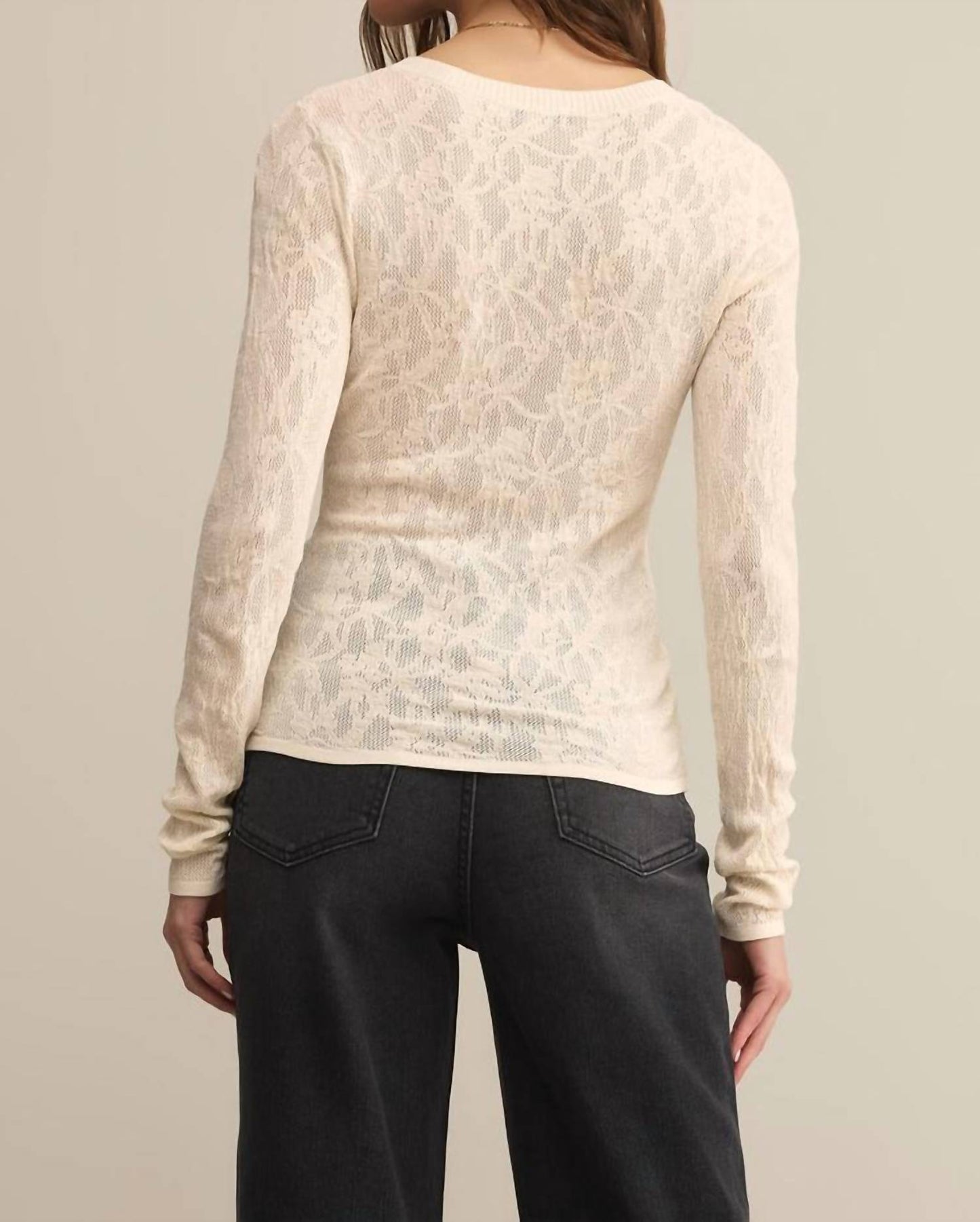 Z Supply - Tibi Scoop Mesh Sweater