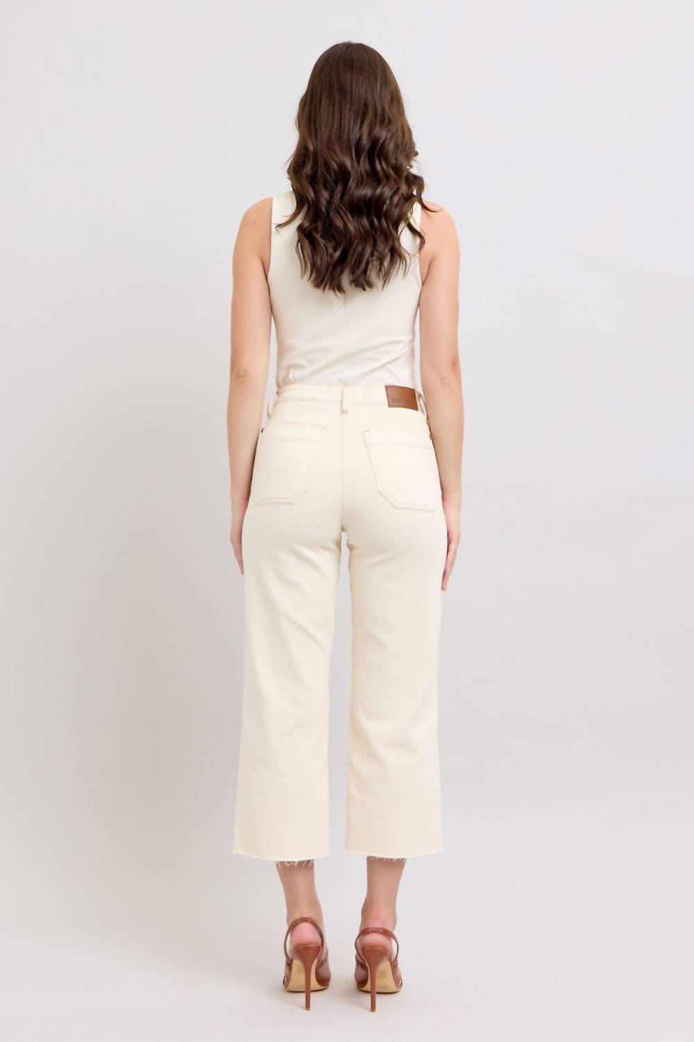 Judy Blue - High Waist Crop Wide Jeans