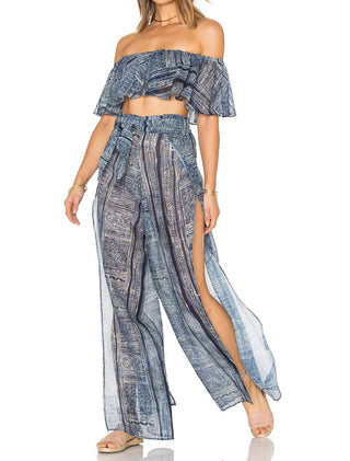 Soah - Blusa Maya com babados e ombros à mostra para mulheres