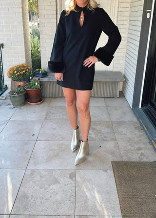 Vestido com detalhes de mangas Whisper Ruth - French Connection