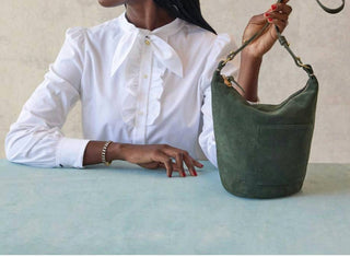 Clare V. - Bolsa feminina Petite Jeanne Bucket