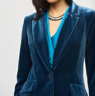 Joseph Ribkoff - Blazer de veludo de manga comprida