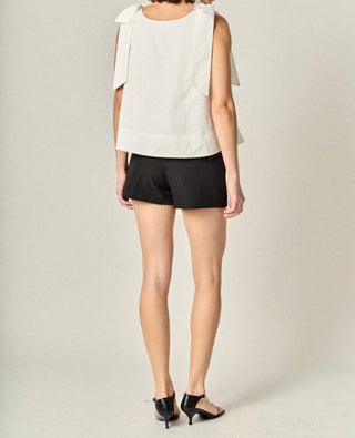 English Factory - Caryn Bow Shoulder Top