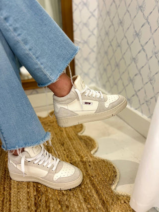 Tênis de cano alto vintage Havana - Celeste