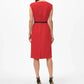 Brooks Brothers - Cap Sleeve Belted Cowl Neck Dress