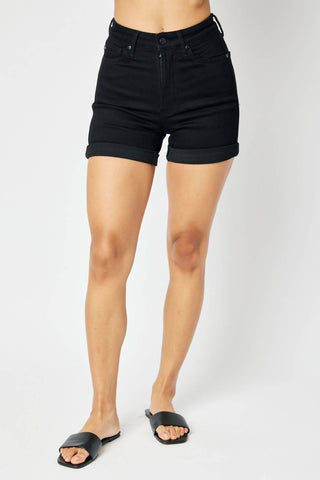 Judy Blue - Shorts com punho e controle de barriga