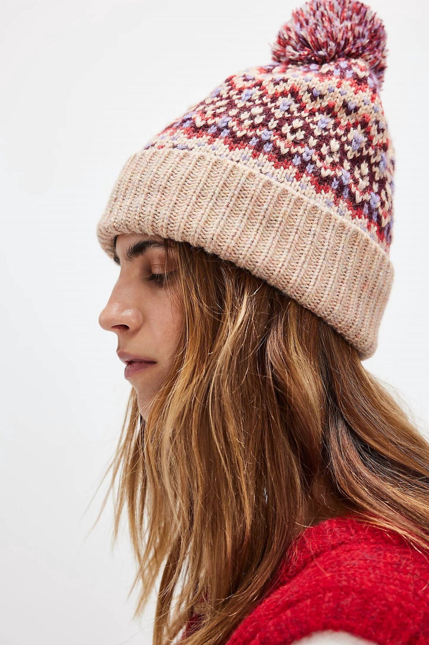 Free People - First Frost Fairisle Pom Hat