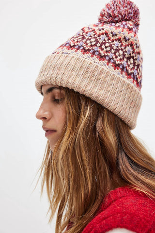 Free People - First Frost Fairisle Pom Hat