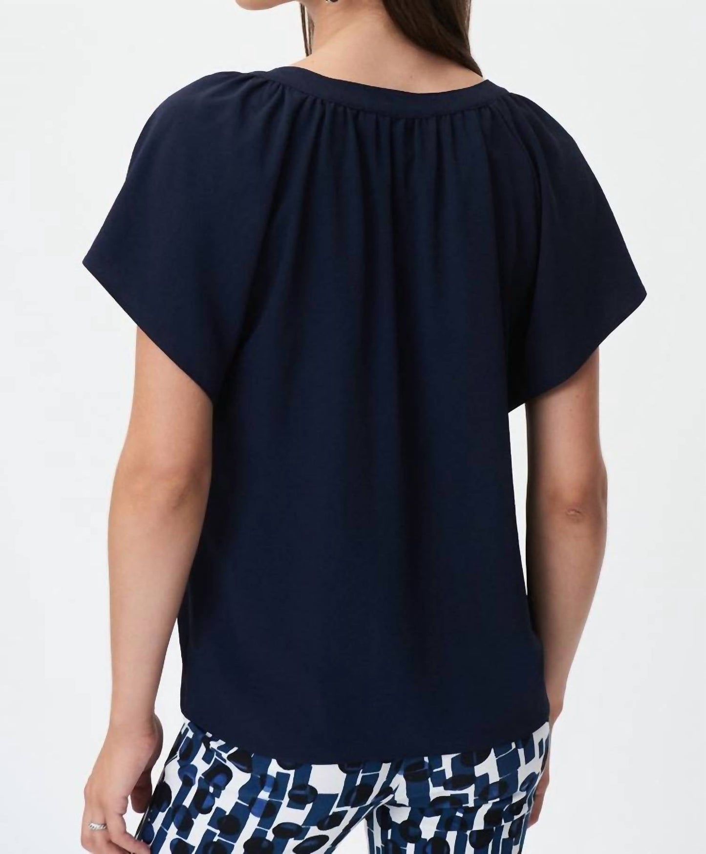 Joseph Ribkoff - Flared Top With Mandarin Collar