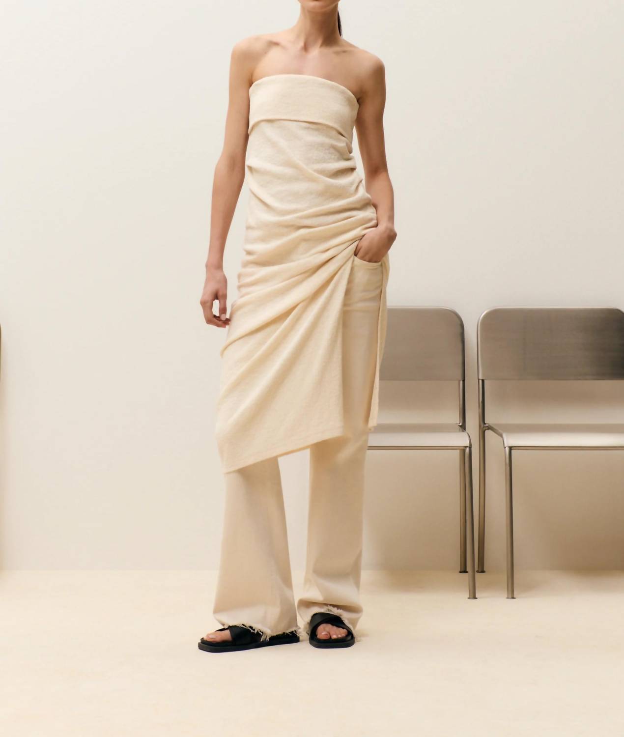 Clo - Strapless Maxi Dress