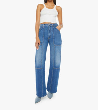 Mother - Lasso Utility Sneak Wide-leg Jeans