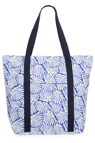 Hana - Bolsa de viagem feminina com estampa tropical e estampa de conchas