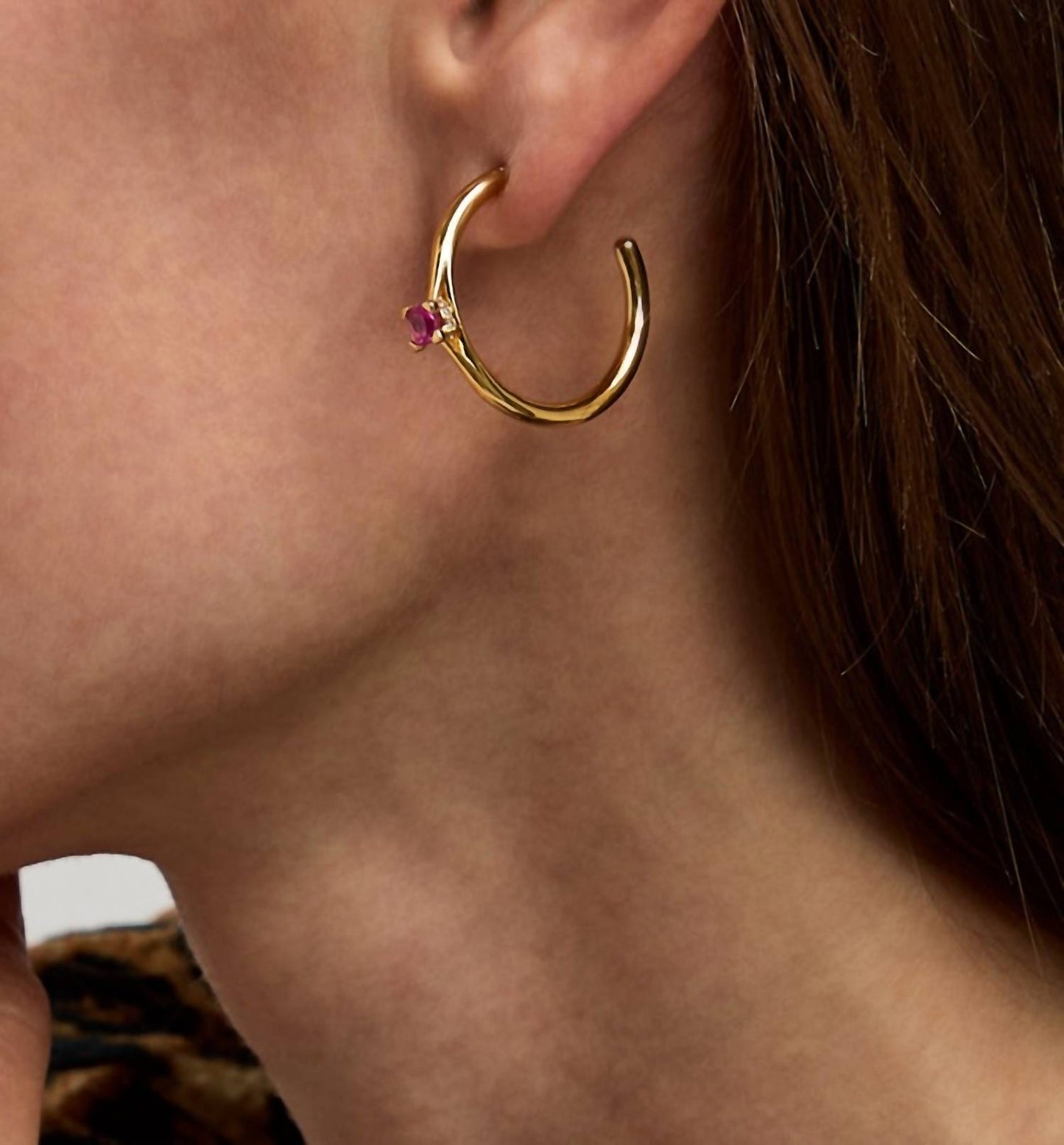 Kate Spade - Little Luxuries Crystal Embellished Hoop Earrings