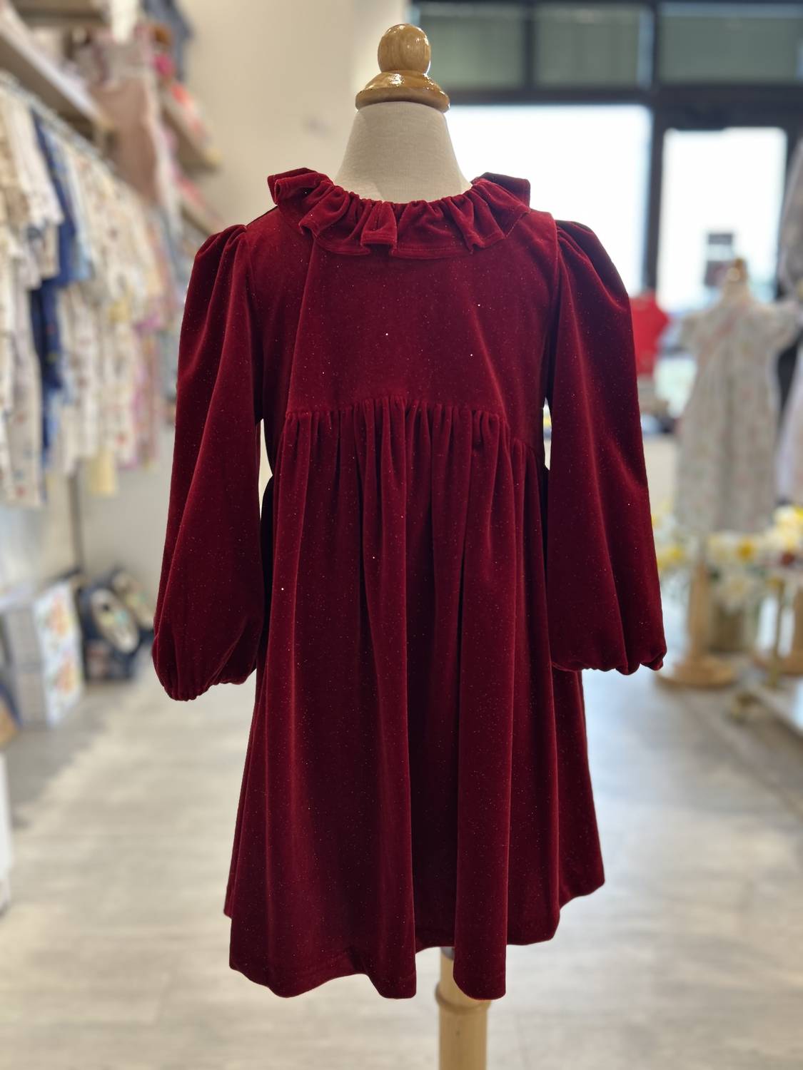 Abel & Lula - Girl's Velvet Glitter Dress