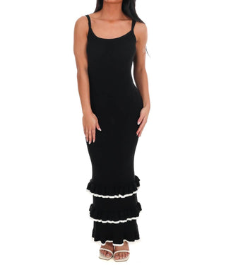 Klesis - Seaside Ruffle Knit Maxi Dress