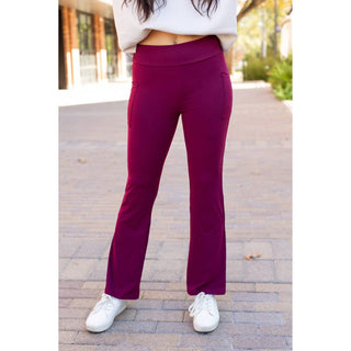Julia Rose - Maeve Bootcut Leggings With Pockets