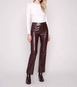 Charlie B - Faux Leather Pull-on Pants