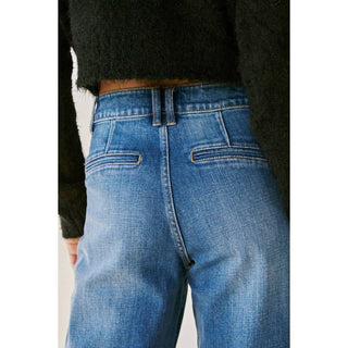 Kancan - Calça jeans de cintura alta e perna larga