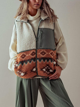 Rosa Clothing - Western Zip up Vest