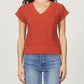 Another Love - Scout Cable V-neck Sweater Vest