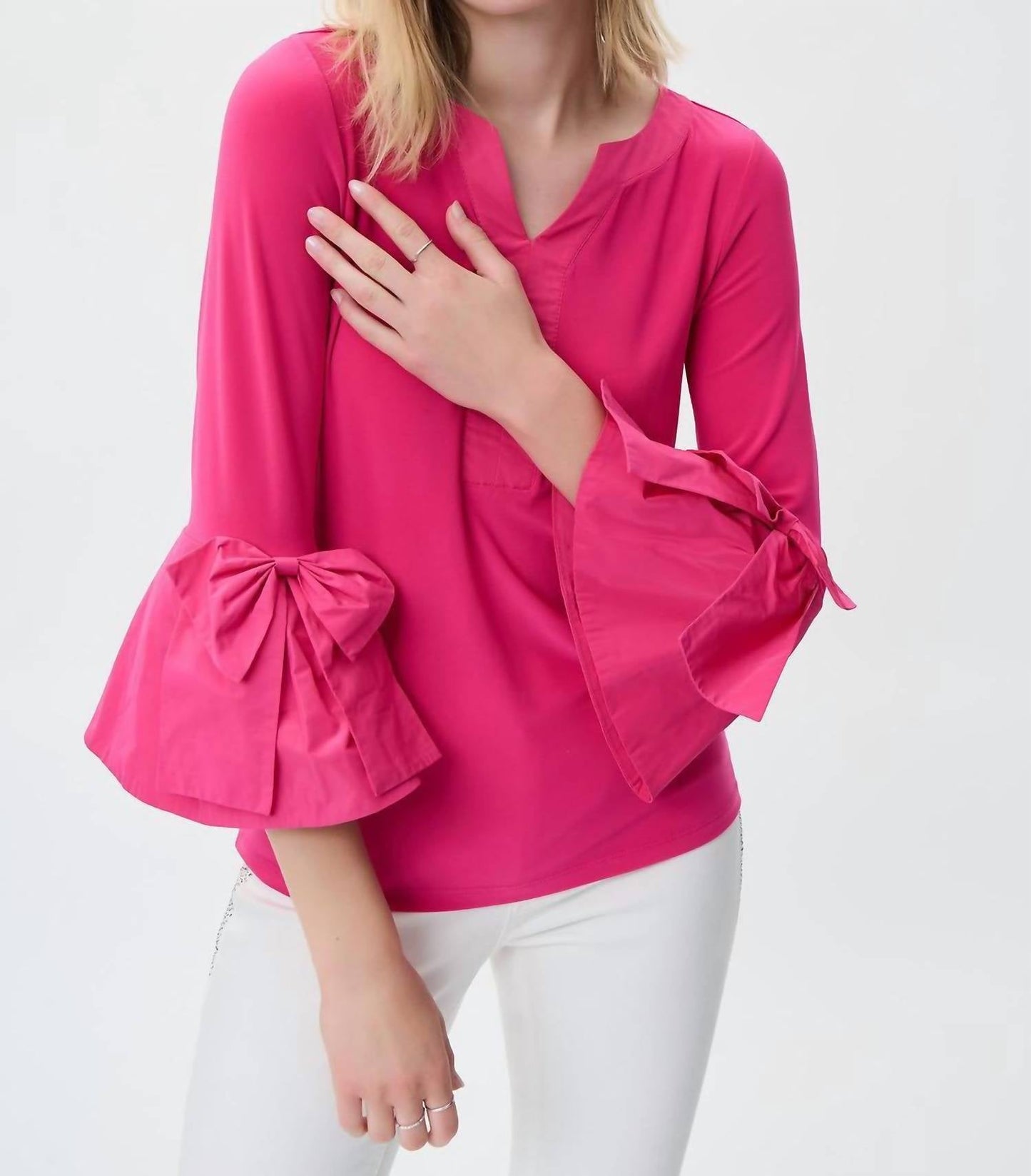 Joseph Ribkoff - Nylon Piped Tunic Top