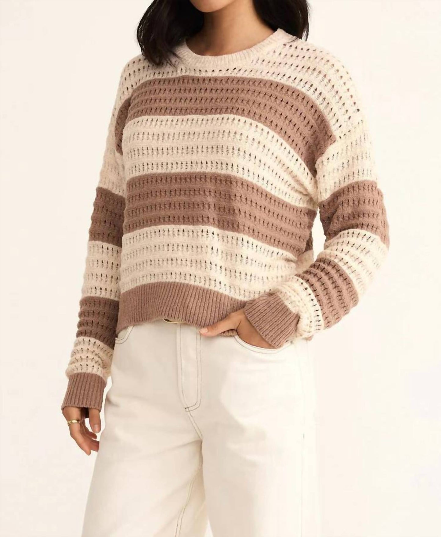 Z Supply - Bonaparte Stripe Crochet Sweater