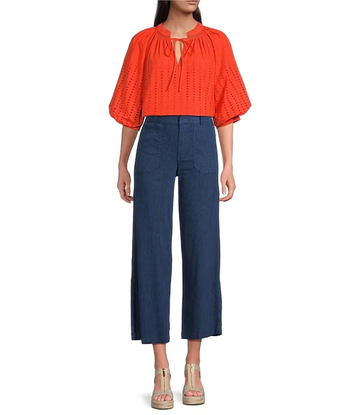 Kut From The Kloth - Topaz Linen High Rise Wide Leg Pants
