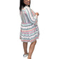 Entro - Summer Stripe Bell Sleeve Tiered Dress