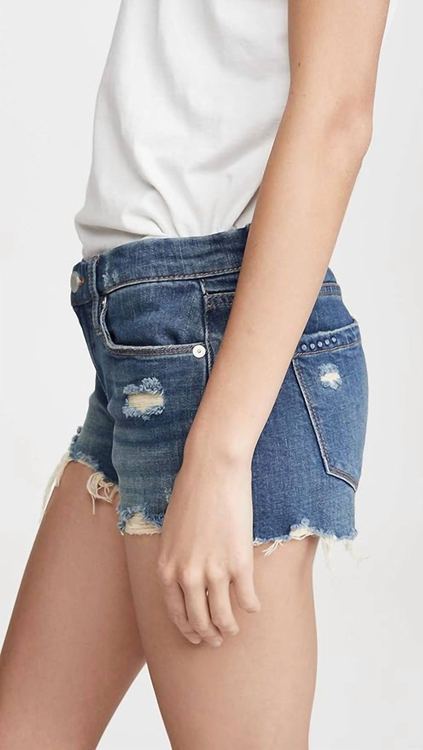 Blanknyc - The astor raw hem deinm shorts in shake it out