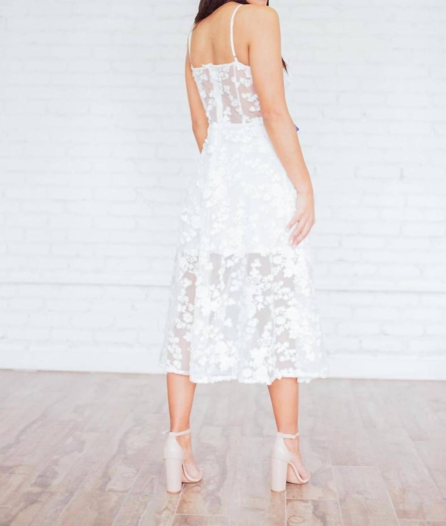 Ariti Kaziris - Lace Peek-a-boo Dress