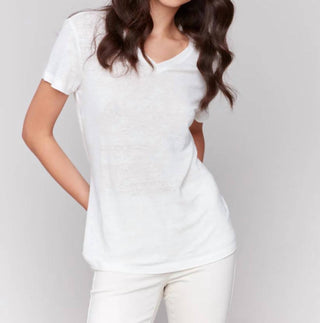 Charlie B - Short Sleeve V-neck T-shirt