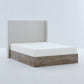 Shelton Upholstered Wingback Bed with 54-inch High Headboard