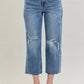 Judy Blue - High Waist Destroy Wide Leg Crop Denim Jeans