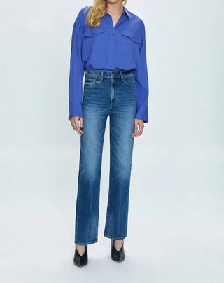 Pistola - Cassie High Rise Straight Denim Jeans