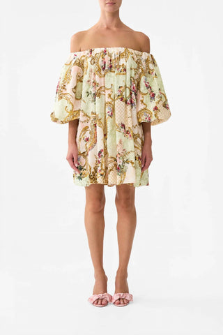 Camilla - Vestido curto bufante ombro a ombro