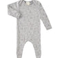 Paigelauren - Babys Heathered Abc Fleece Lap Tee Footie Romper