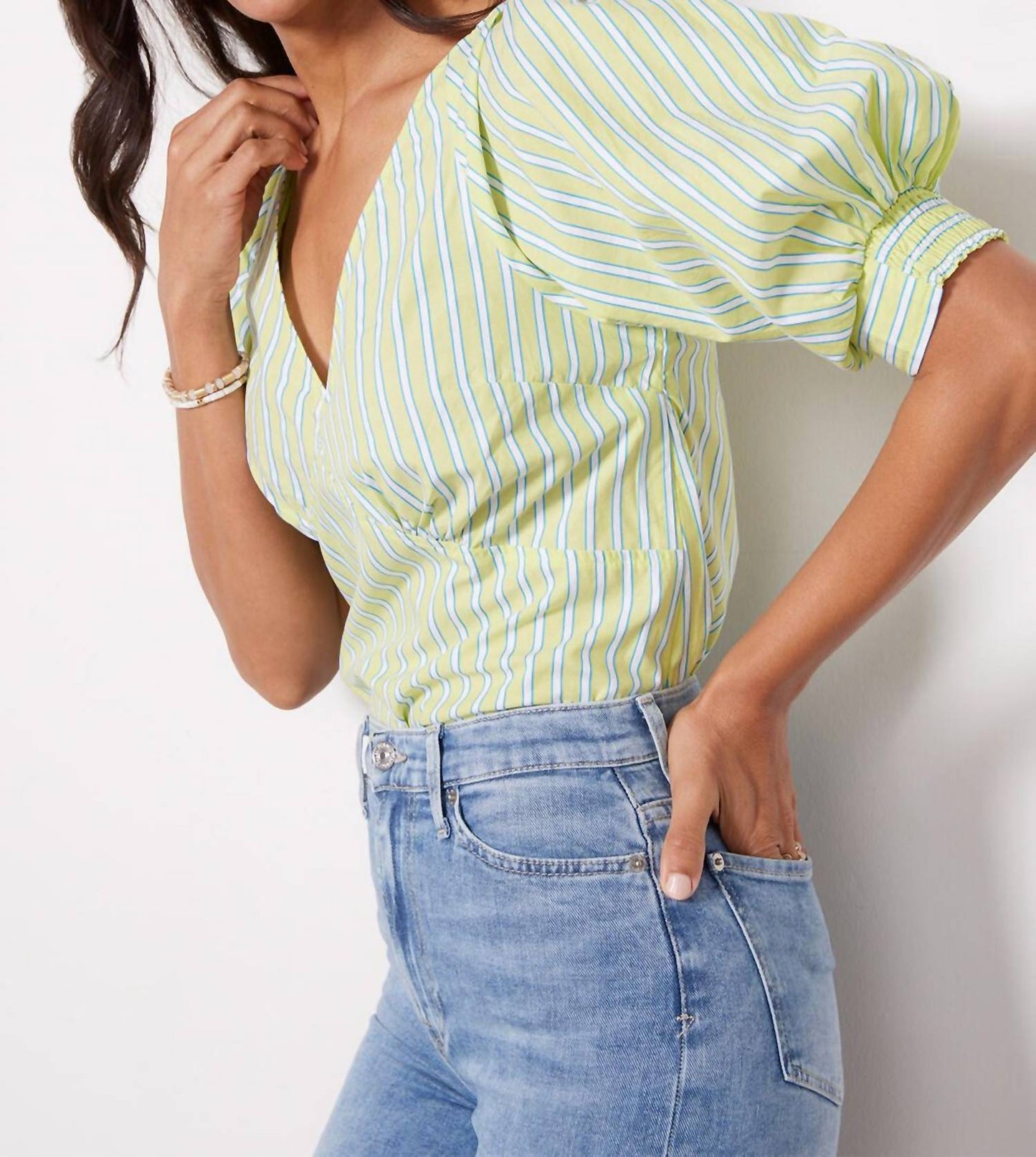 Sanctuary - V NECK POPLIN TOP