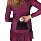 Love Love Tennis - Long Sleeve Vee Monroe Dress
