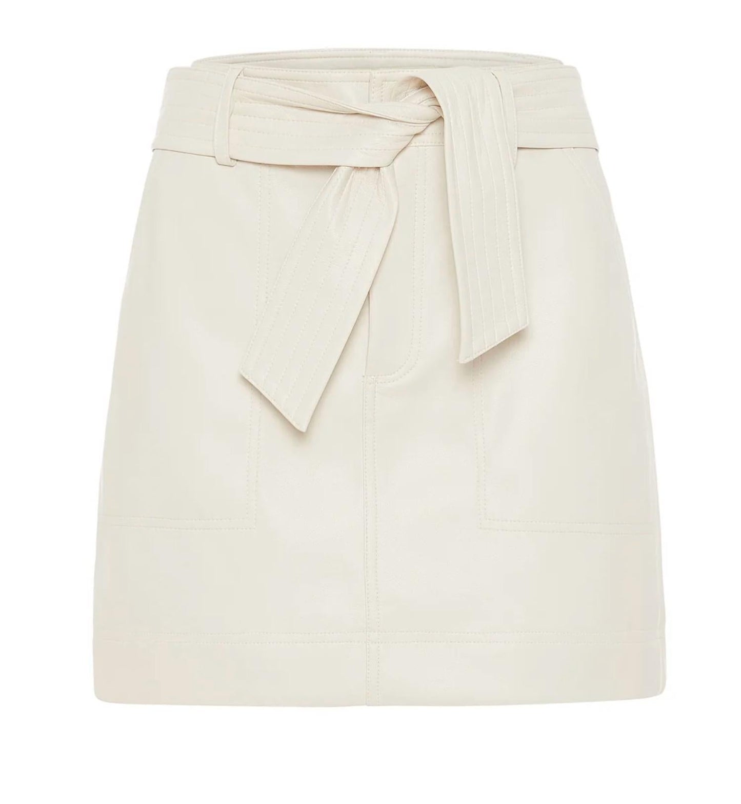 Marie Oliver - Vallie Vegan Leather Mini Skirt