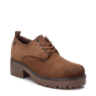 Xti - Oxfords de camurça com cadarço para mulheres