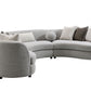 Ivria Boucle Sectional Sofa With 9 Pillows - Gray